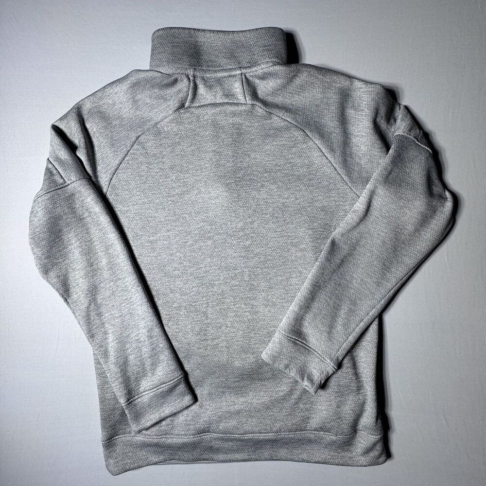 Adidas Womens Large 1/4 Zip Pullover Sweatshirt Jacket Long Sleeve Gray - Picture 10 of 15